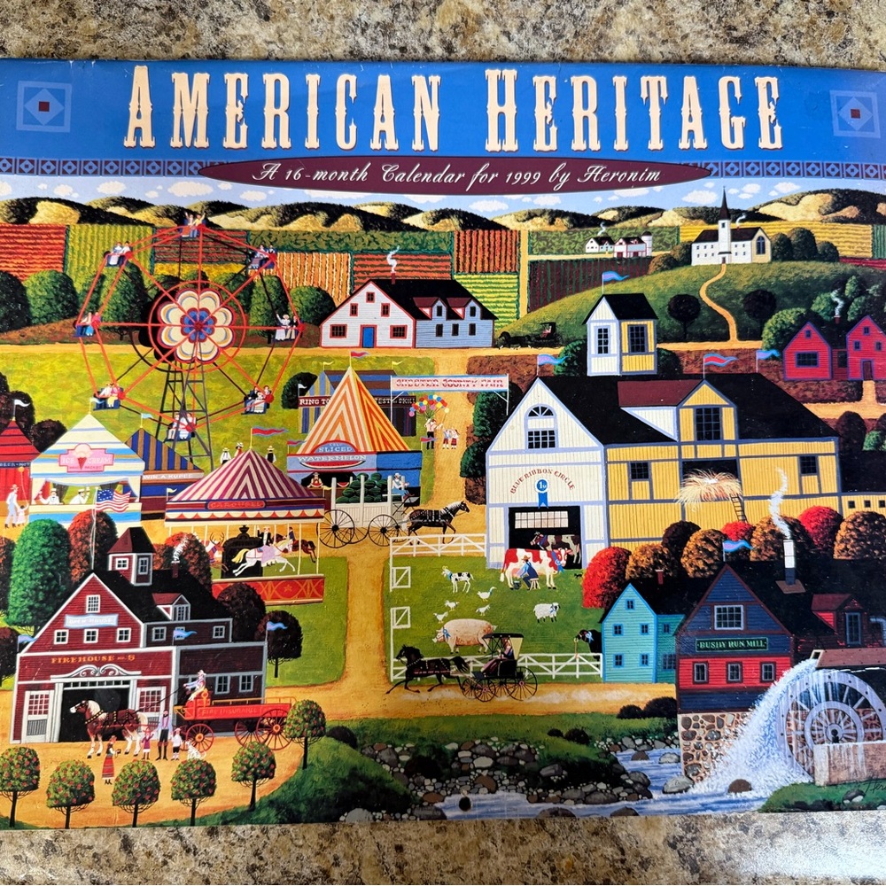 Vintage American Heritage 1999 Calendar by Heronim